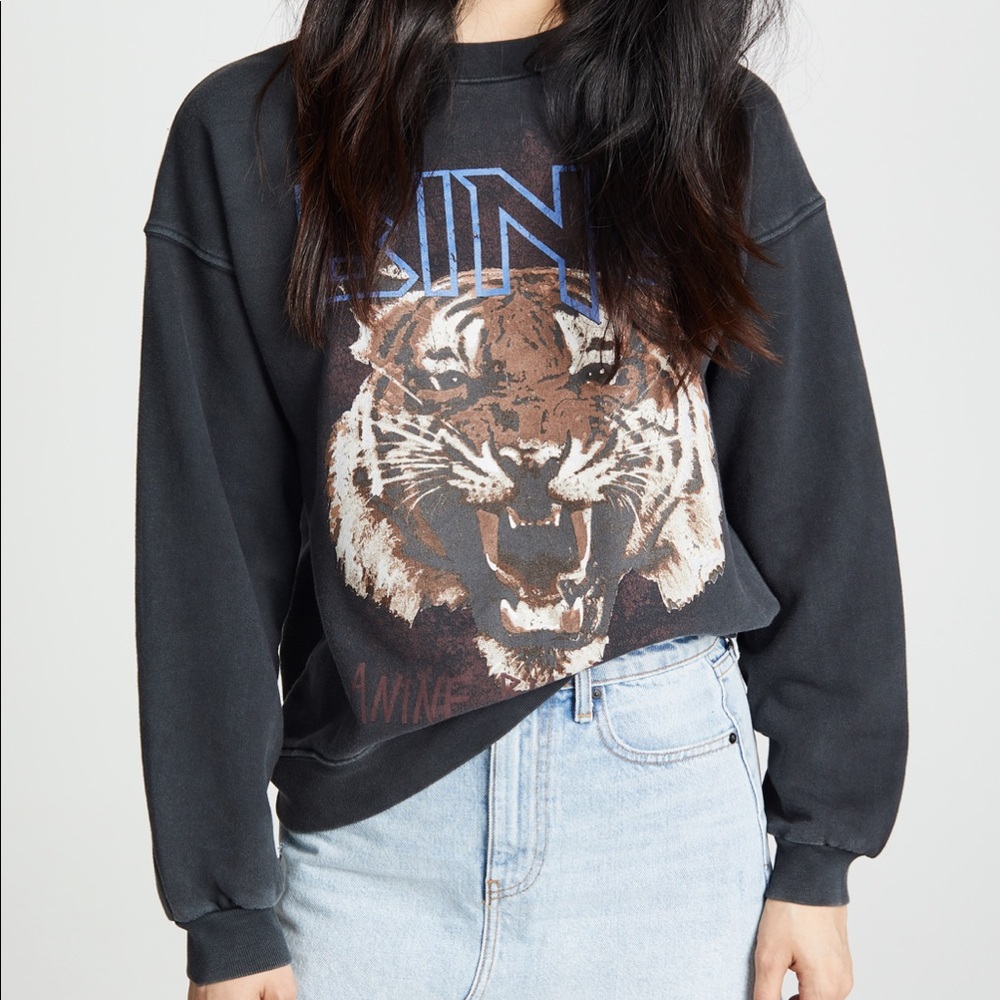 Lk New Anine Bing Tiger Sweatshirt sz small
